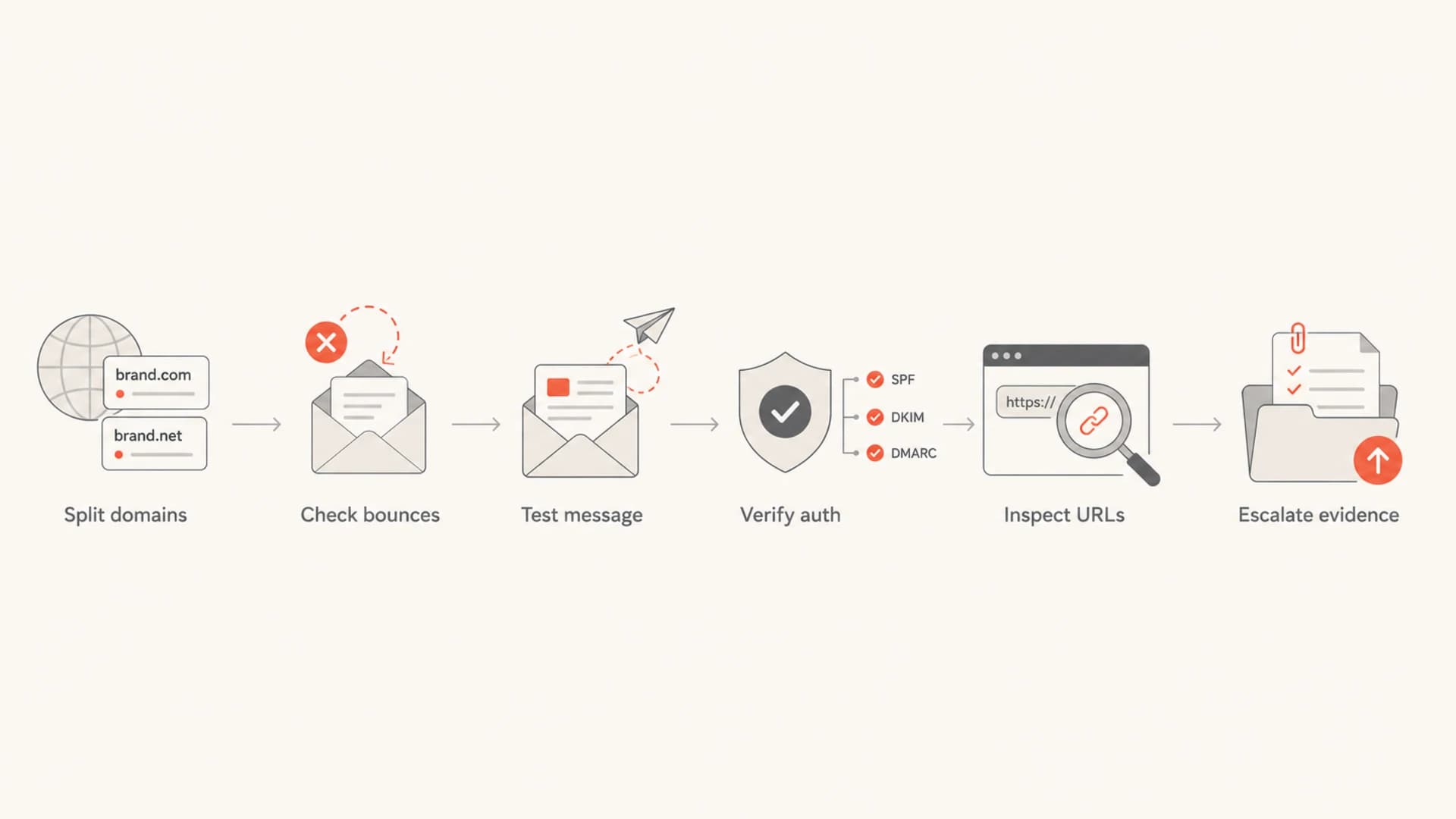 Flowchart for investigating Microsoft spam placement.