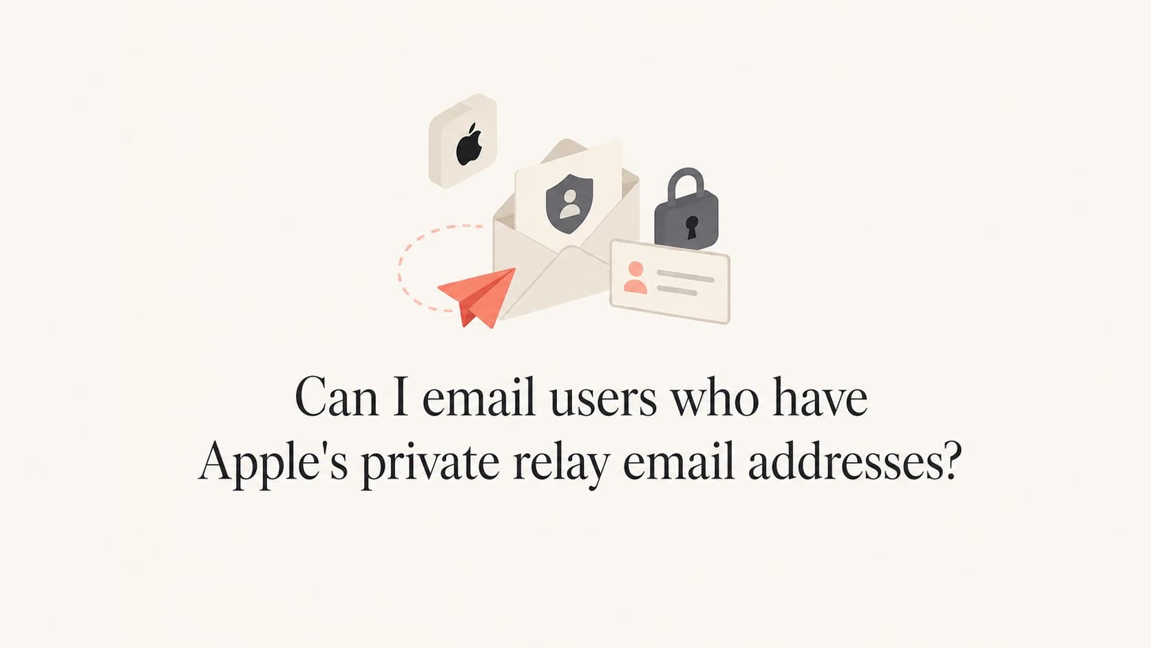 Apple Private Relay email address forwarding concept.