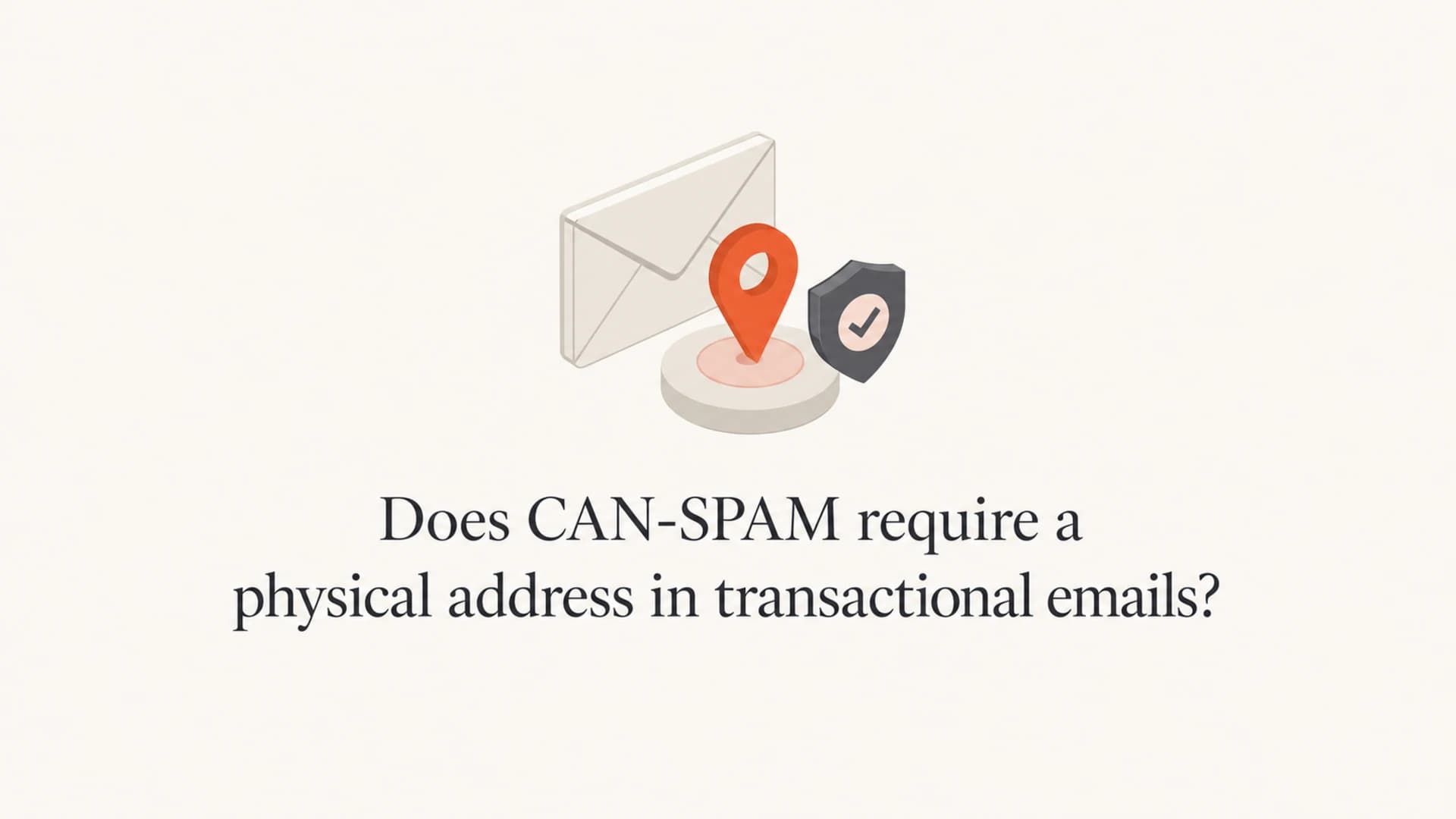 Transactional email address requirement article thumbnail.