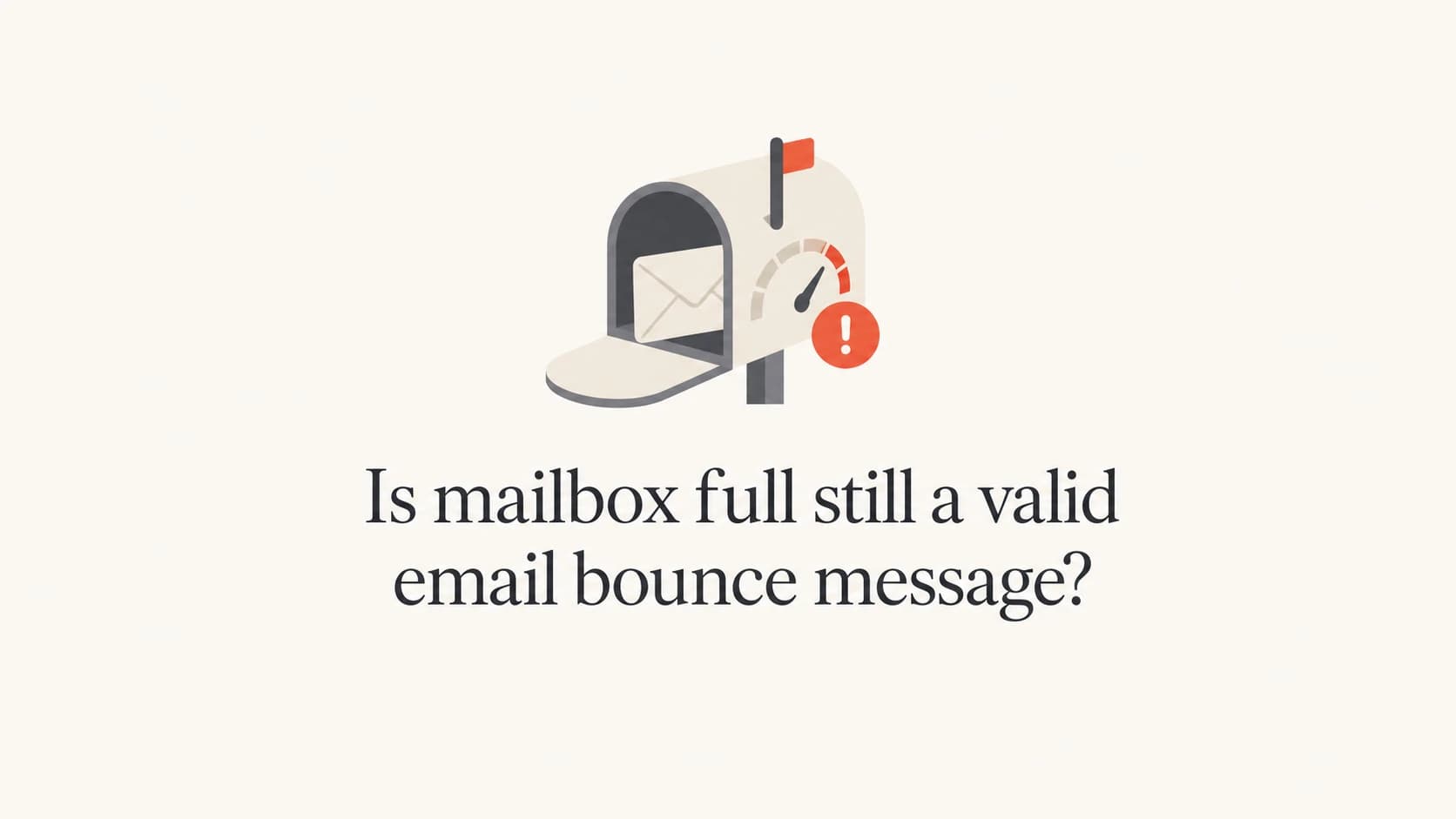 A mailbox icon with a storage gauge beside the article title.