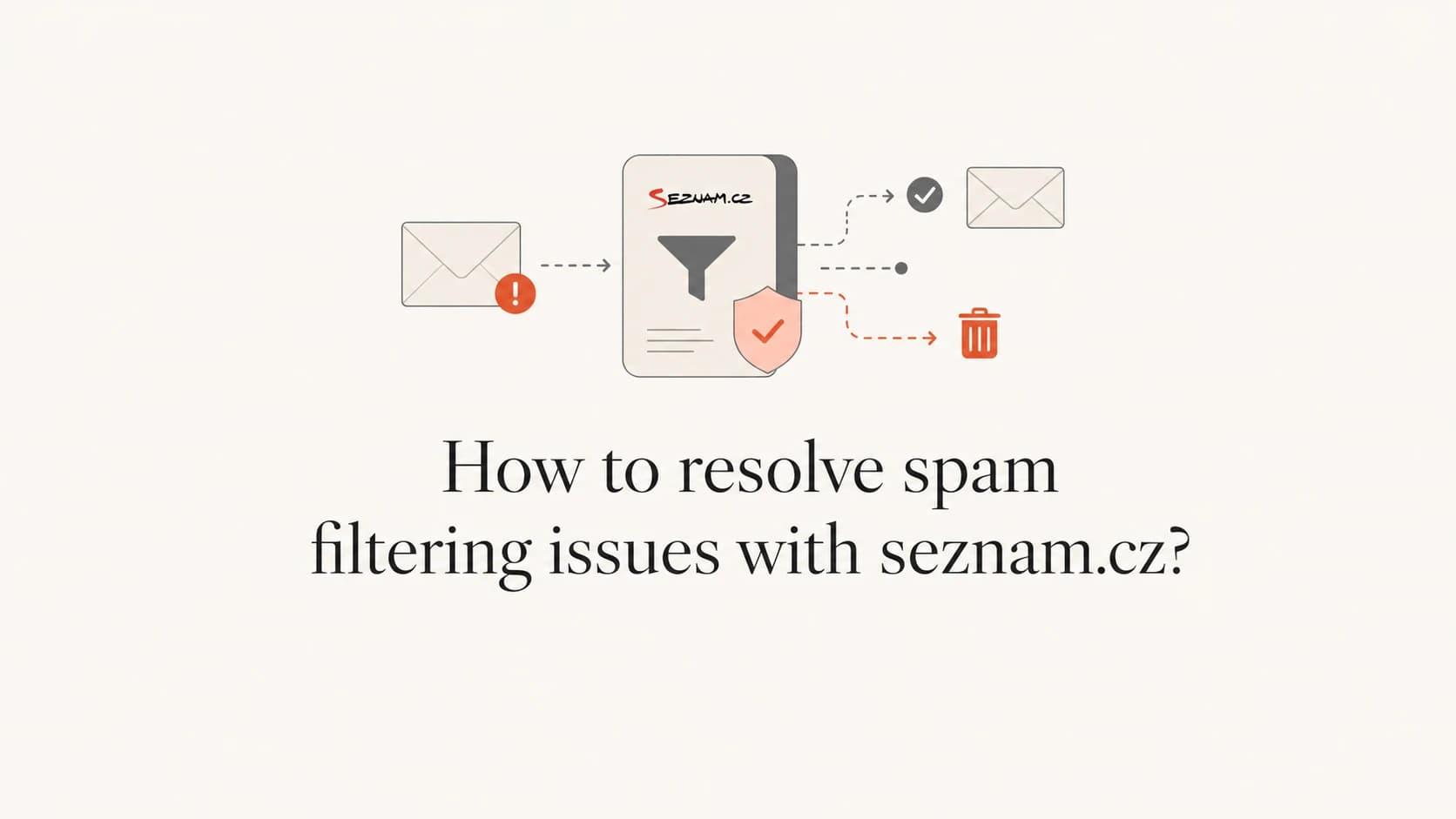 Seznam.cz spam filtering troubleshooting for authenticated email senders.