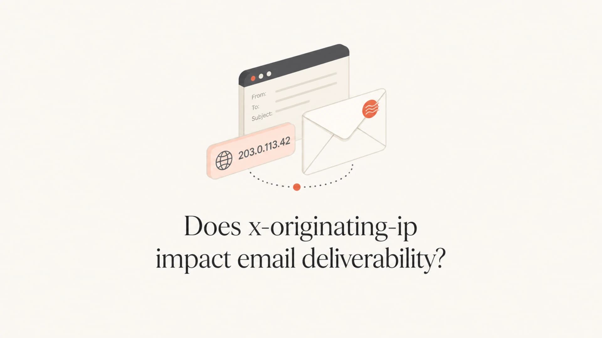 Editorial thumbnail for x-originating-ip and email deliverability.