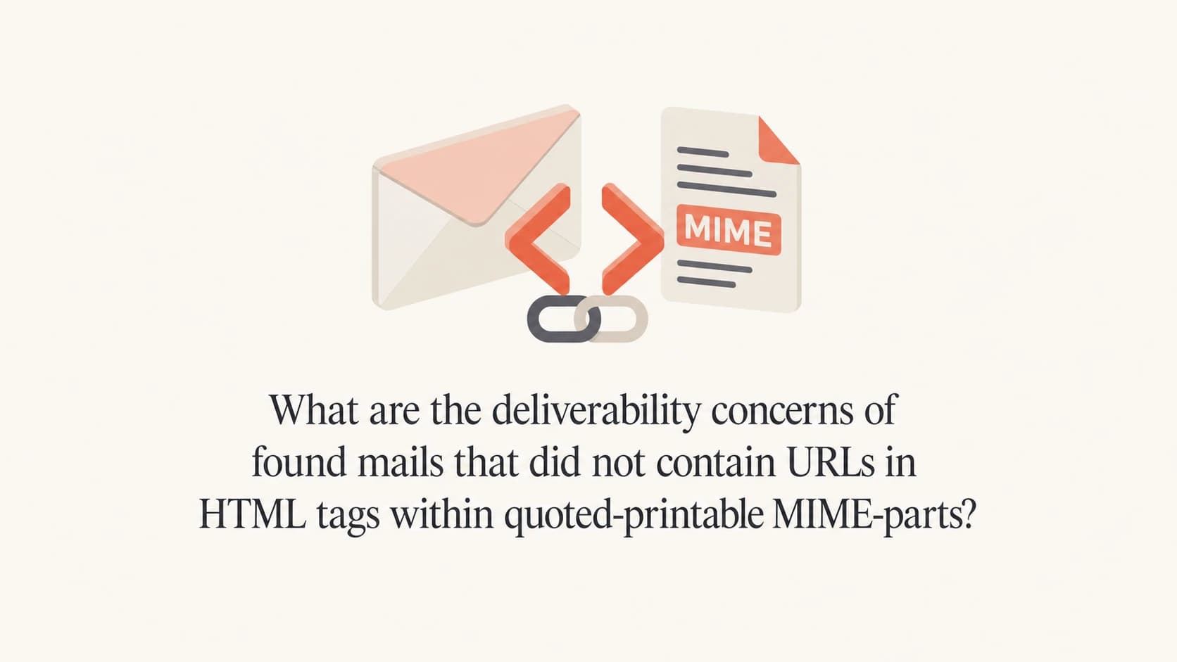 Quoted-printable HTML email warning with link and MIME symbols.