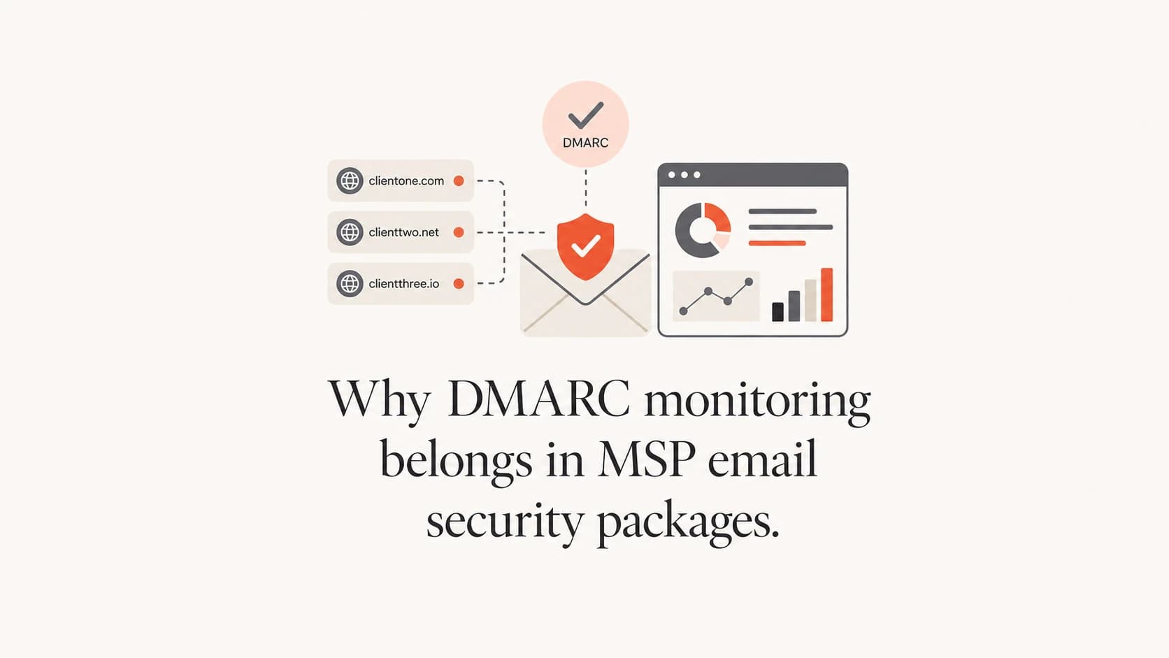 DMARC monitoring in an MSP email security package.