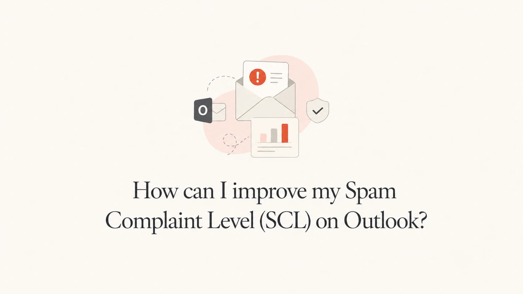 A calm editorial thumbnail about improving Outlook SCL.