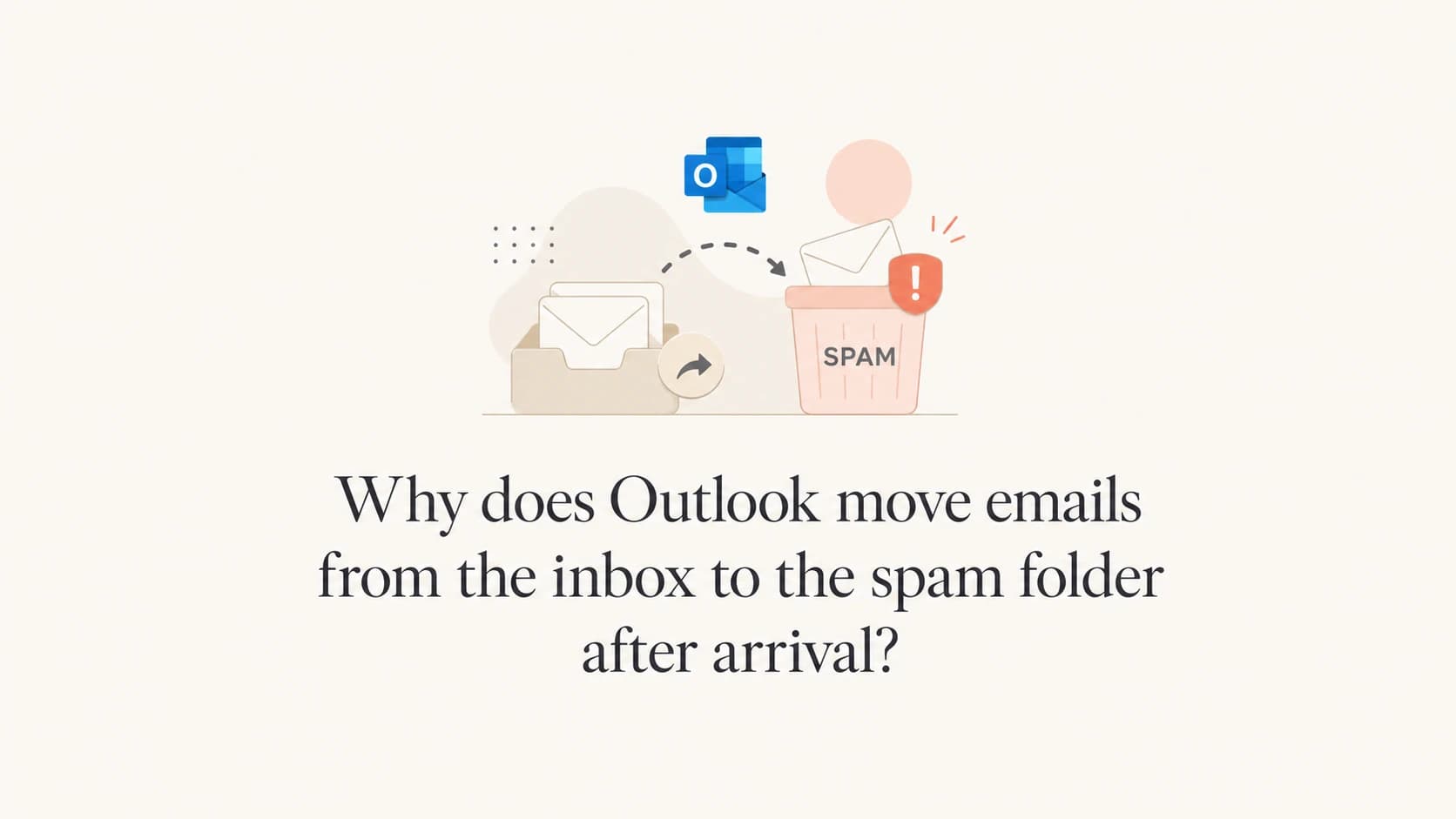Outlook message shifting from inbox to spam after delivery