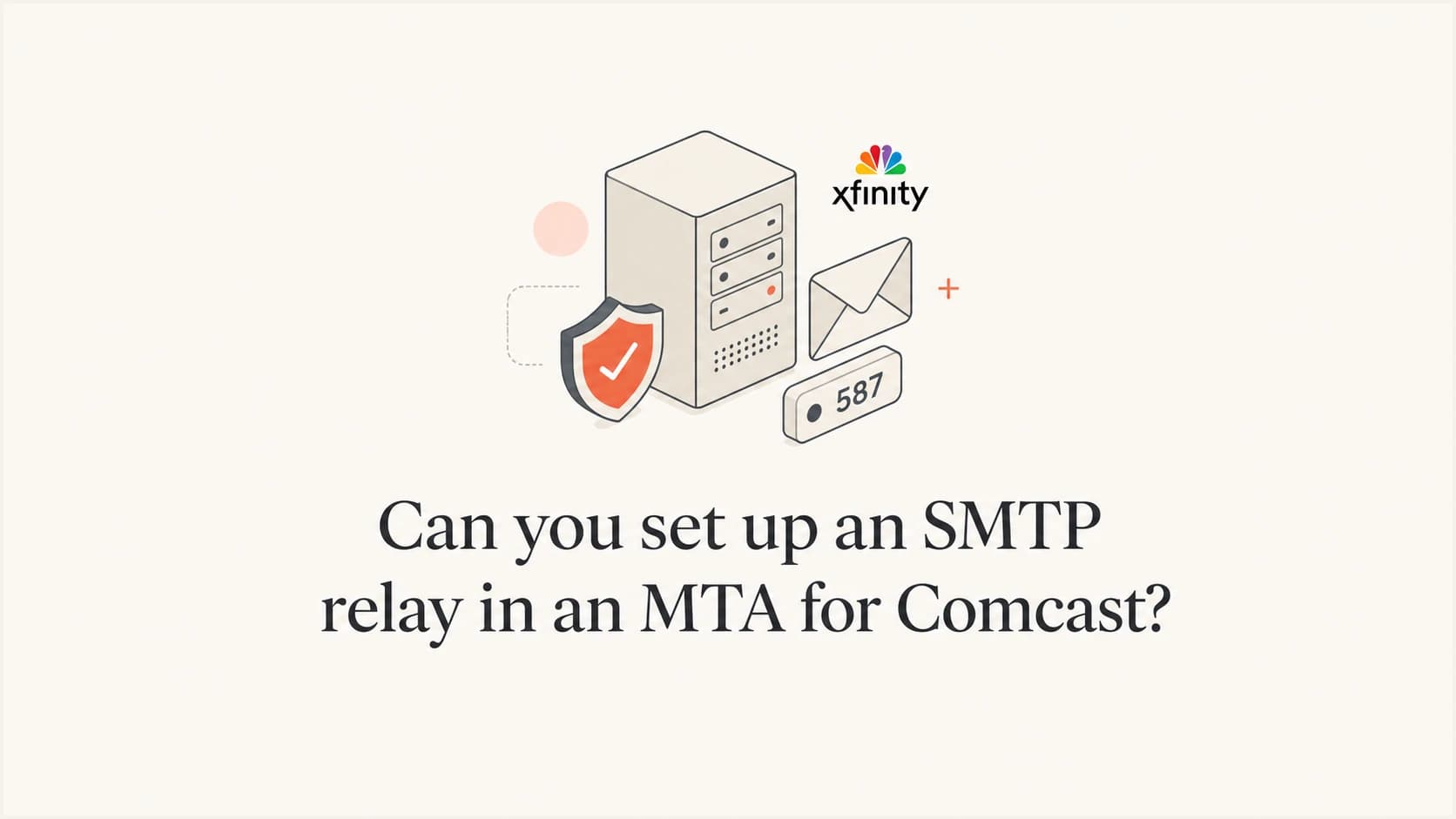 SMTP relay path through Comcast from an MTA.