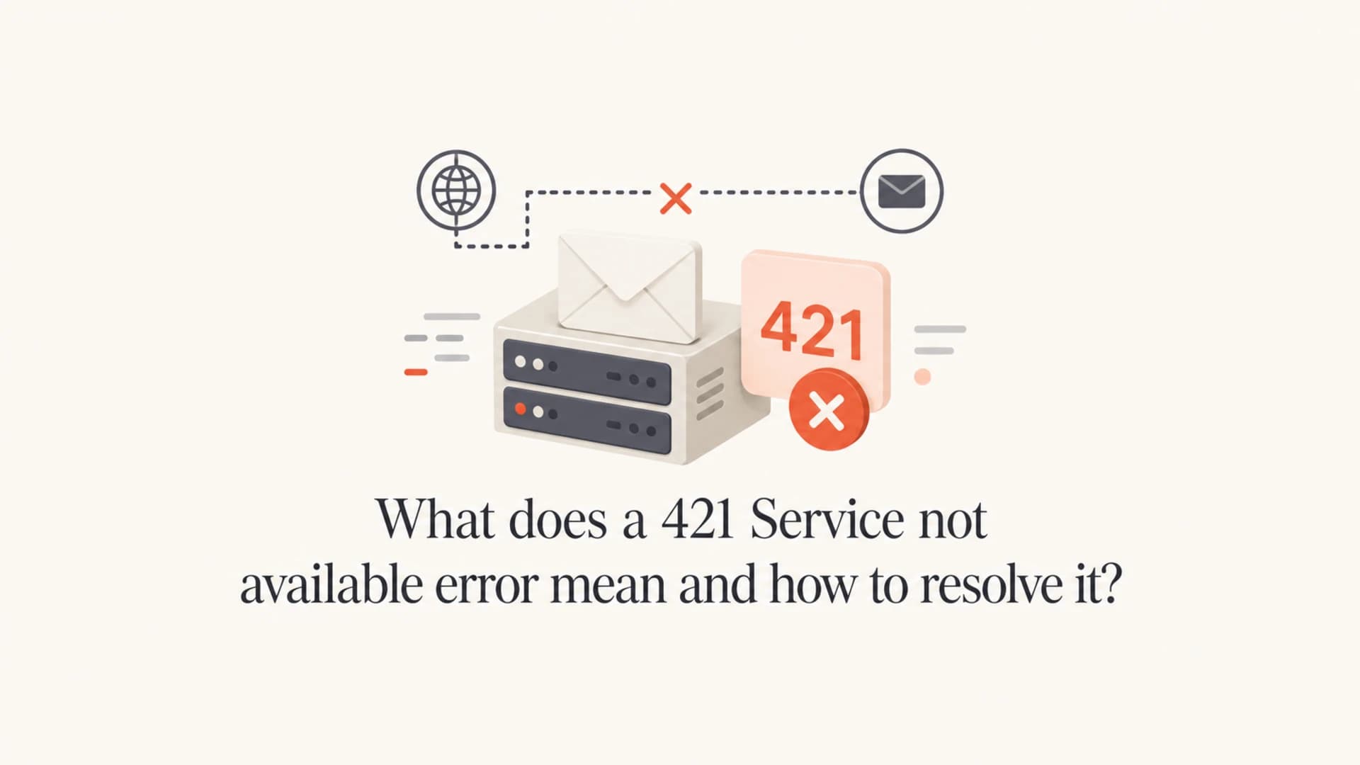 A mail server connection closing with a 421 label.