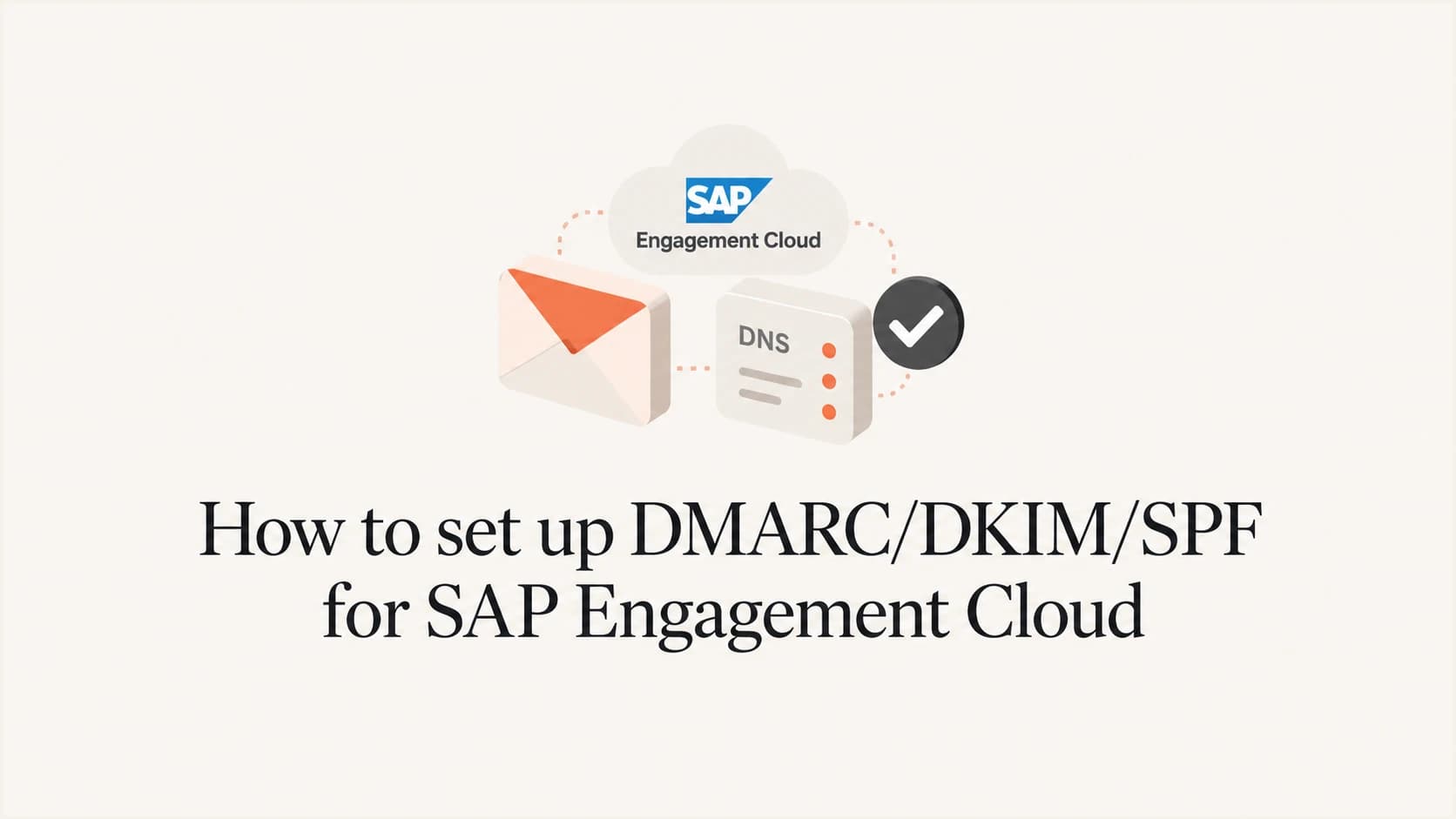 SAP Engagement Cloud email authentication setup illustration