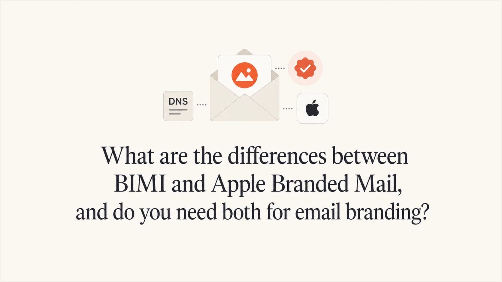 BIMI and Apple Branded Mail shown as two email branding paths.
