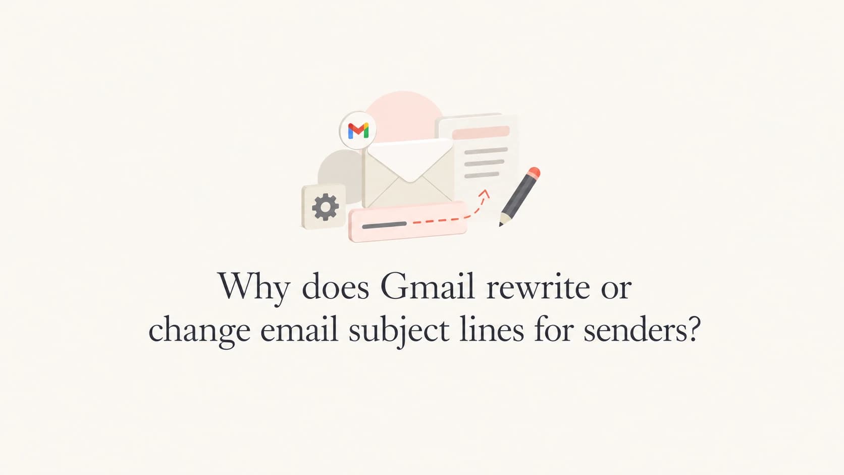 A calm editorial thumbnail about Gmail subject line changes.