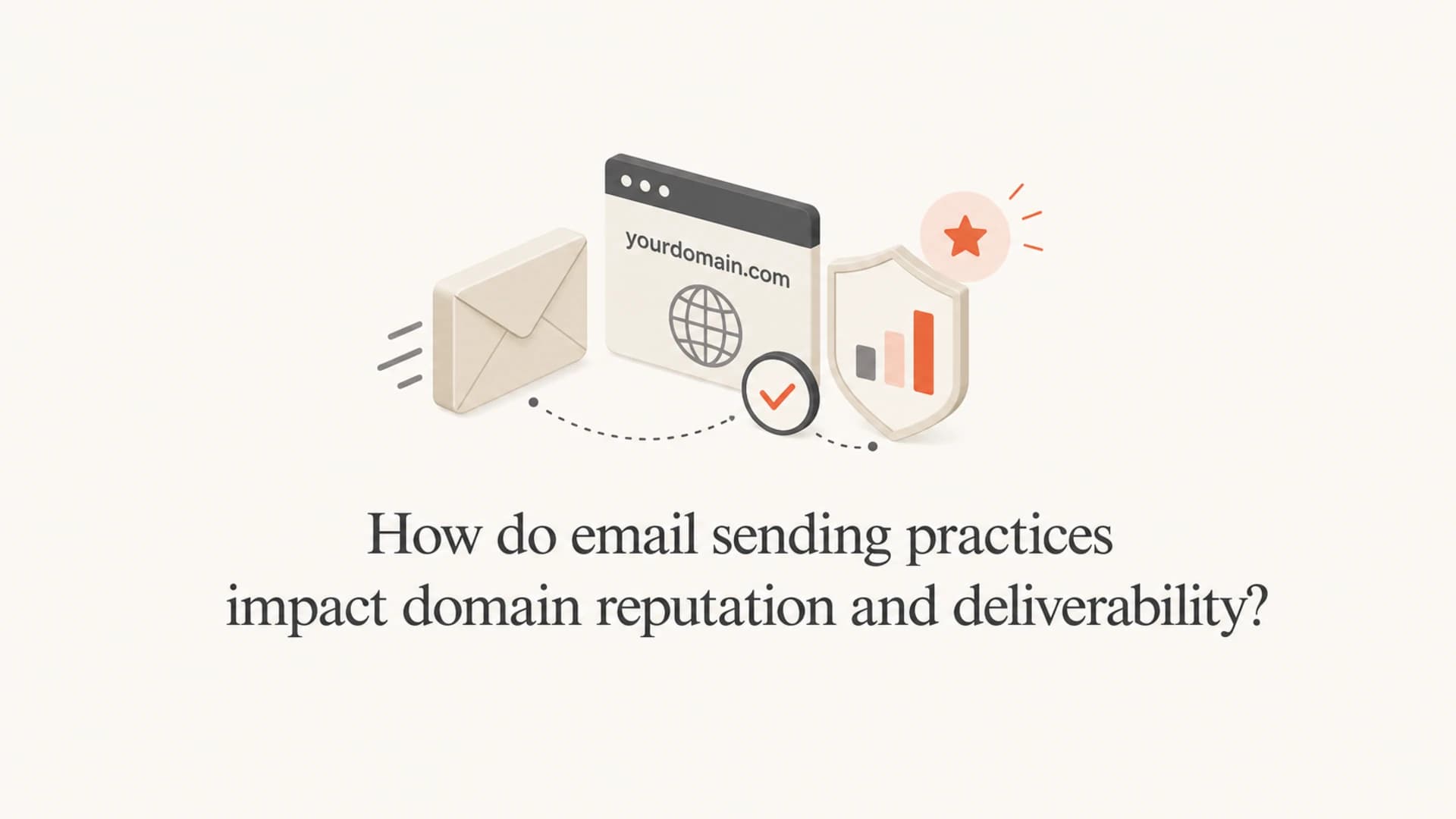 Editorial image about email sending practices and domain reputation.