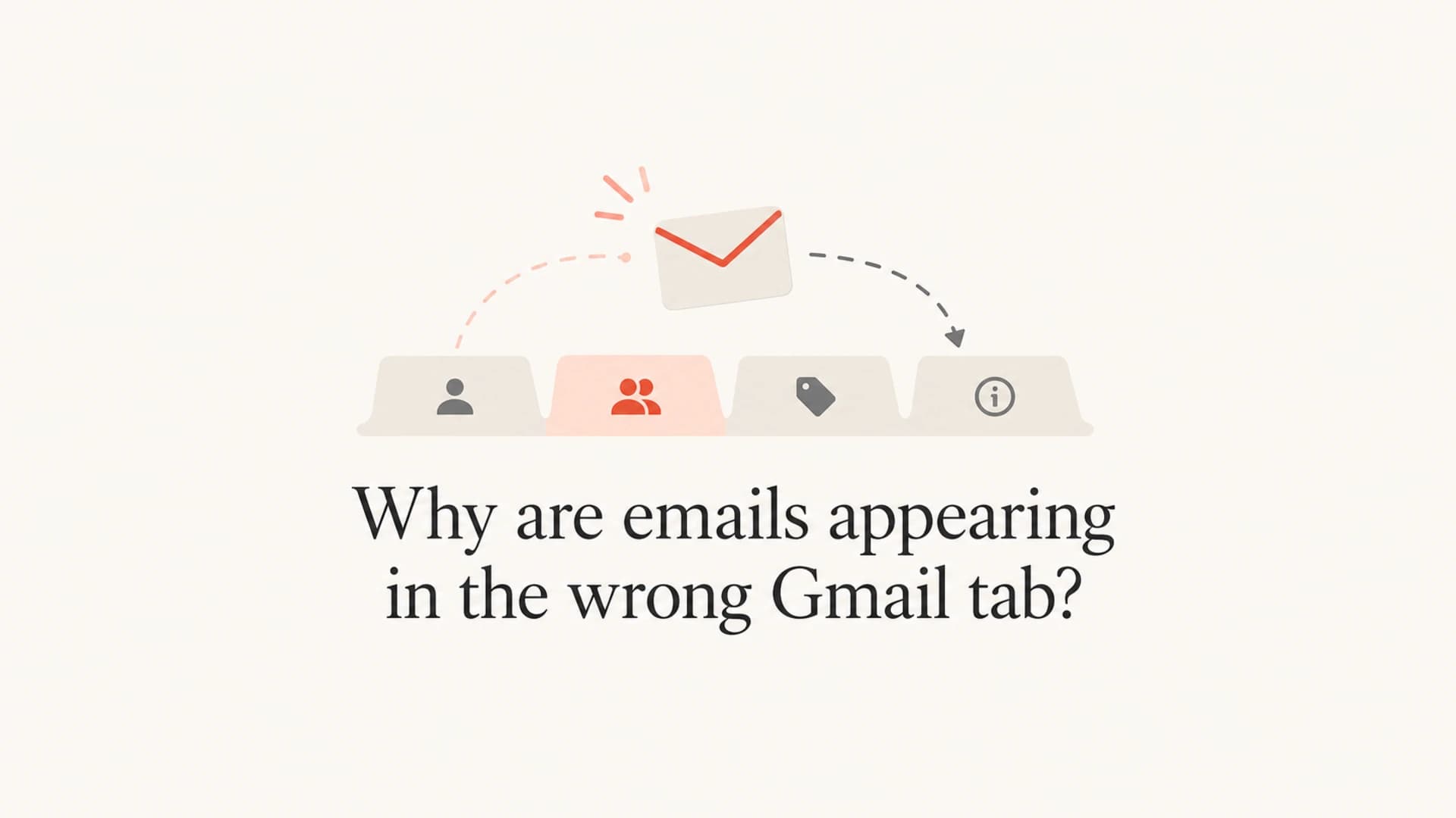 Editorial thumbnail for Gmail messages appearing in the wrong tab.