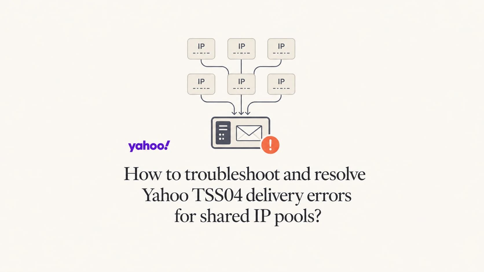 Shared IP pool with Yahoo TSS04 warning