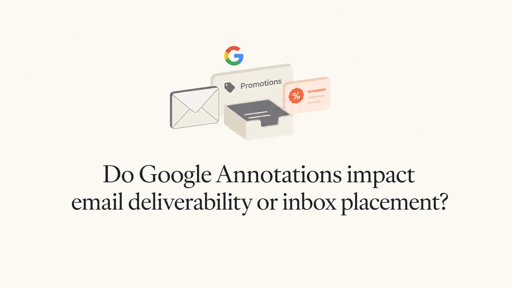 Google Annotations shown as Promotions tab display metadata, separate from inbox placement.