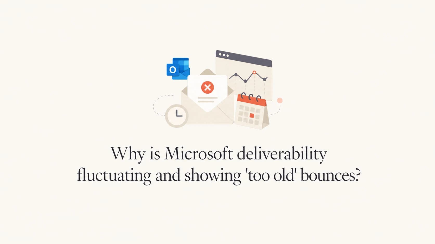 Microsoft deliverability fluctuation and delayed bounce troubleshooting.
