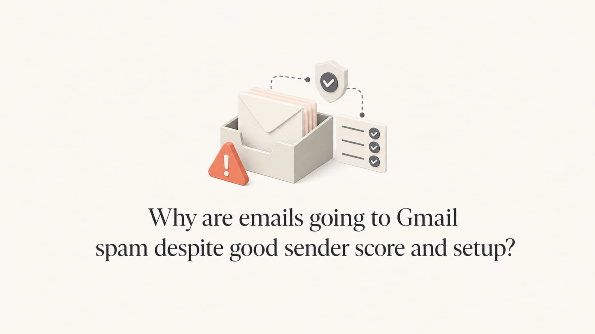 Article thumbnail about Gmail spam placement despite good setup.