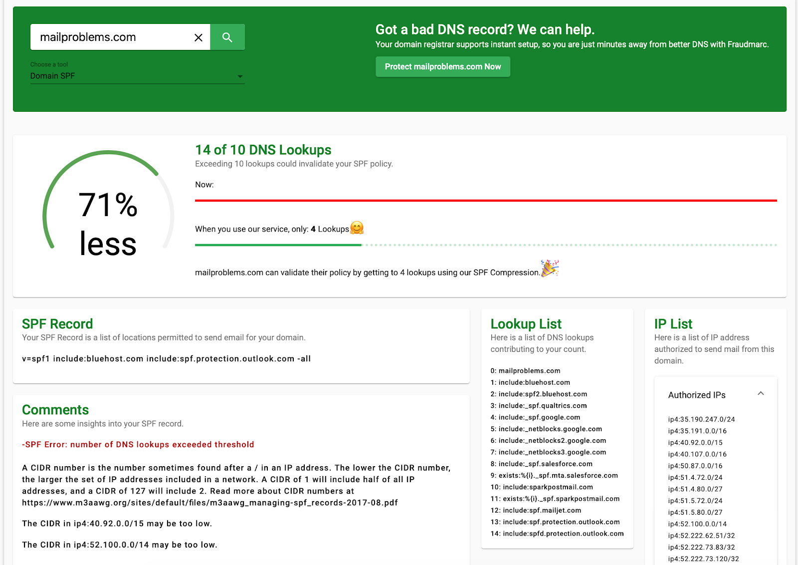 First comparison image