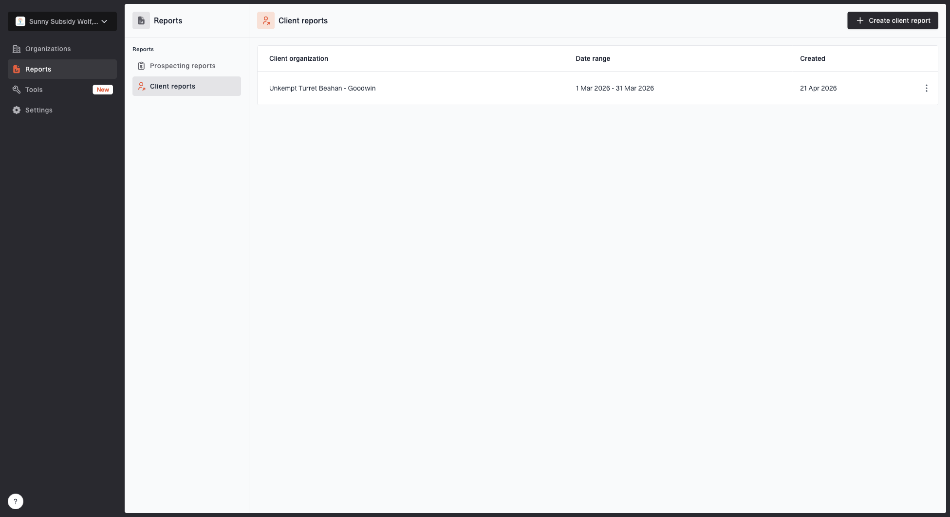 Suped MSP client reports overview
